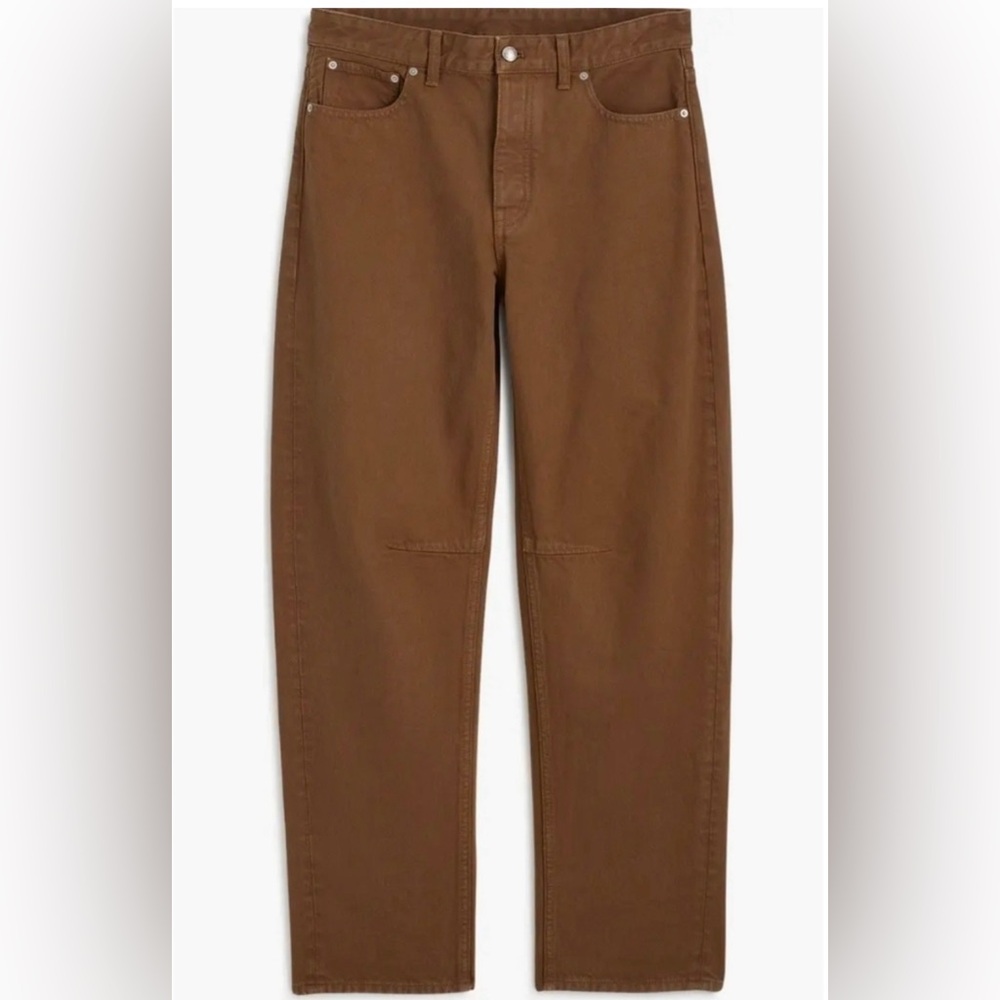 Madewell Women's Darted Barrel Jeans Jeans in Driftwood Brown